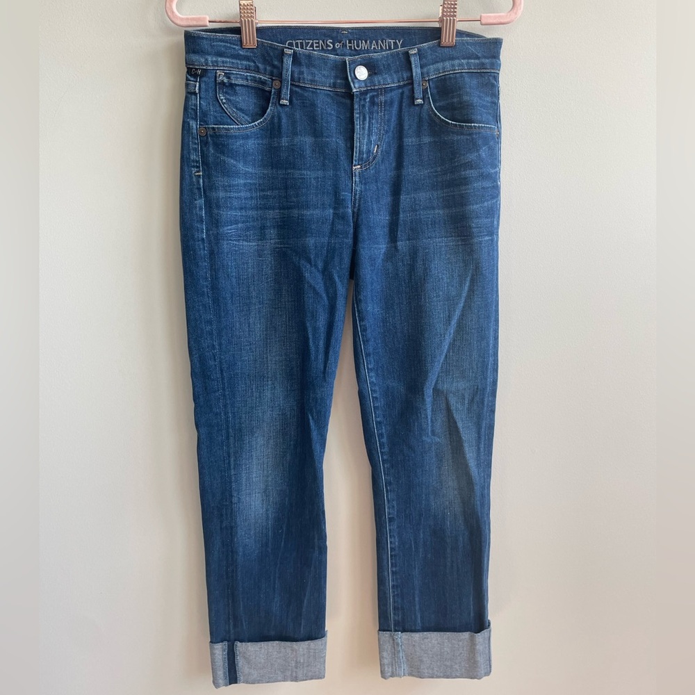 Citizens of Humanity Dani Cropped Straight Leg Cuffed Jeans